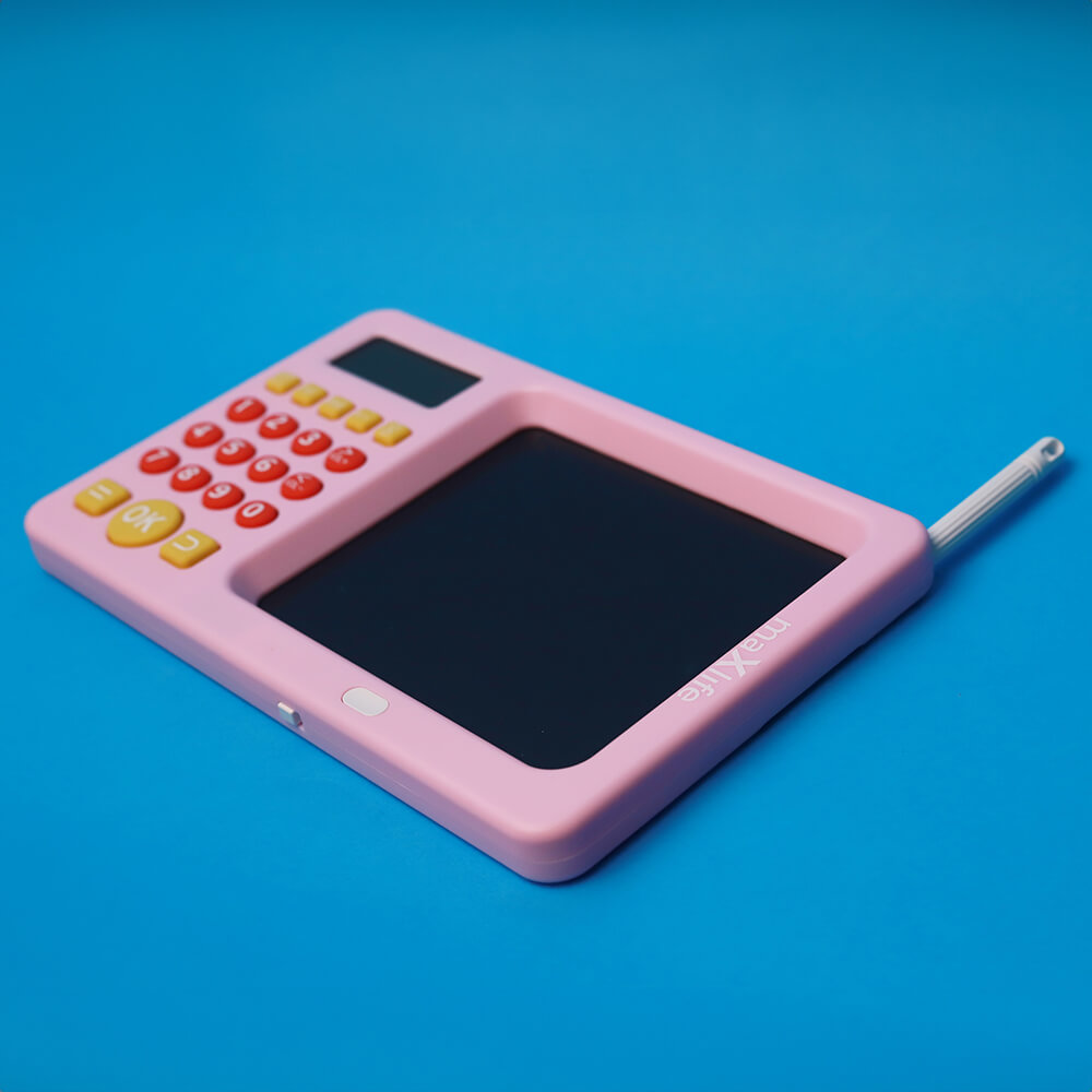 Maxlife MXWB-01 Kids Writing Board with Calculator - Pink - MIZO.at