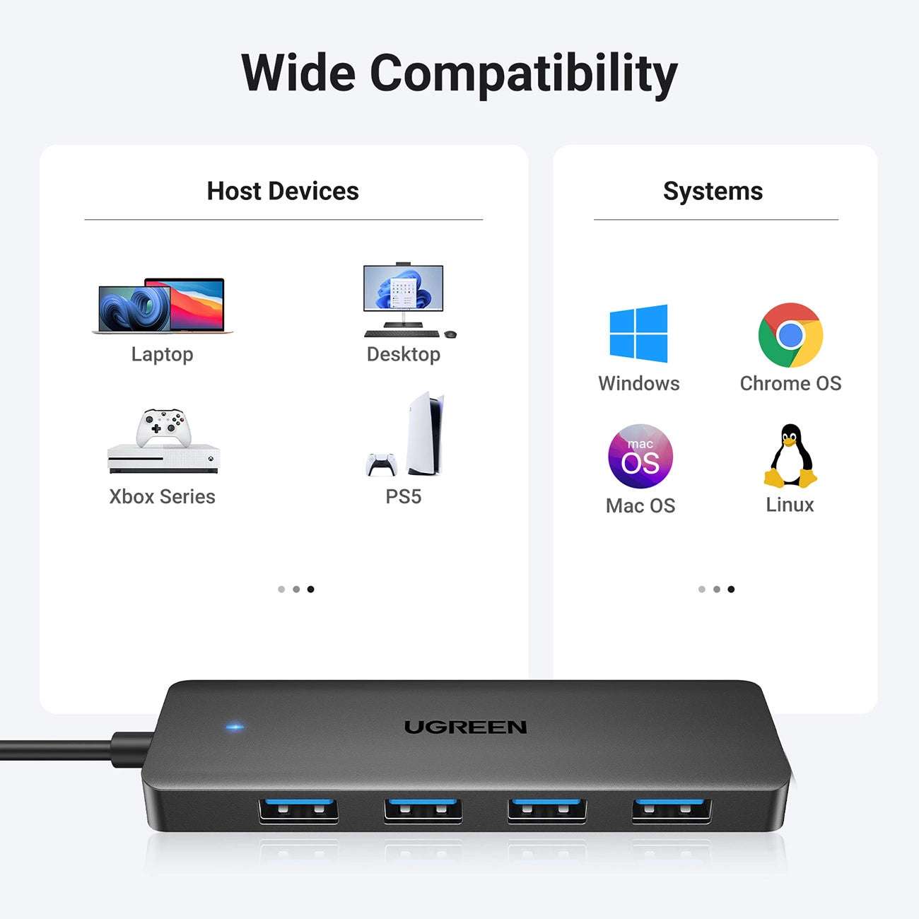 Ugreen CM219 25851 USB-A 3.0 Hub - MIZO.at