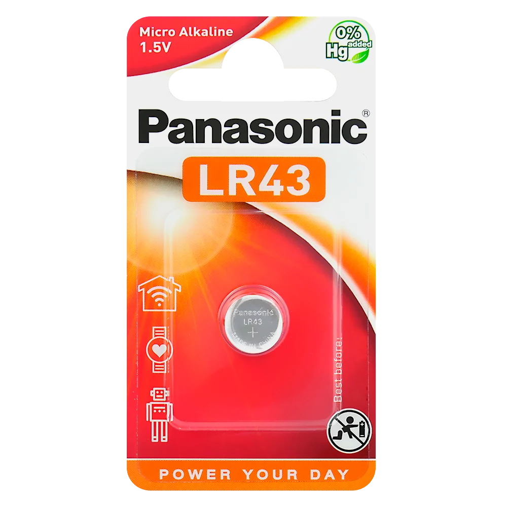 LR43 Knopfzelle 1.5V Batterie AG12 G12 Panasonic - MIZO.at