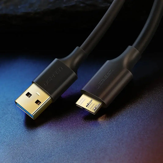 USB 3.0 to Micro USB Cable | 5Gbps SuperSpeed 1M Black - MIZO.at