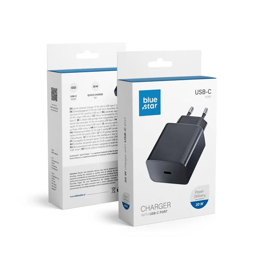 Blue Star Reiseladegerät 20W – USB-C PD QC4.0 Universal Adapter - MIZO.at