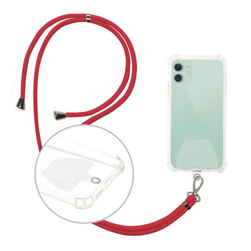 Universal Phone Lanyard | Adjustable Red Cord 150 cm - MIZO.at