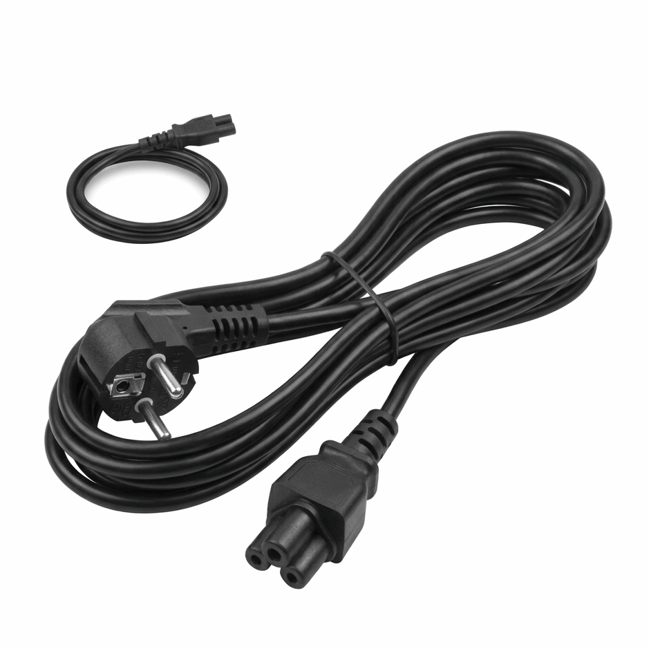 Laptop Netzkabel Kleeblatt C5 1,5m Stromkabel CableTech - MIZO.at