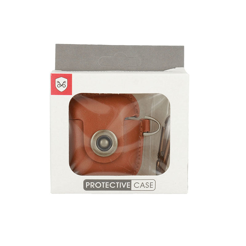 Leather Case für AirPods | Echtleder, Hellbraun, Schutz-Case - MIZO.at