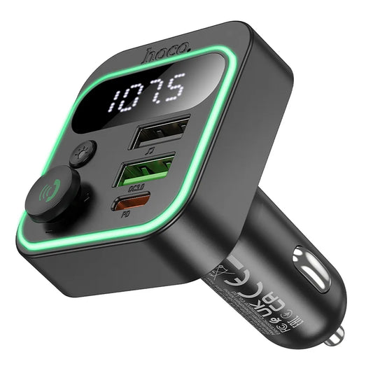 HOCO E85 FM Bluetooth Transmitter Auto Adapter Car FM Bluetooth