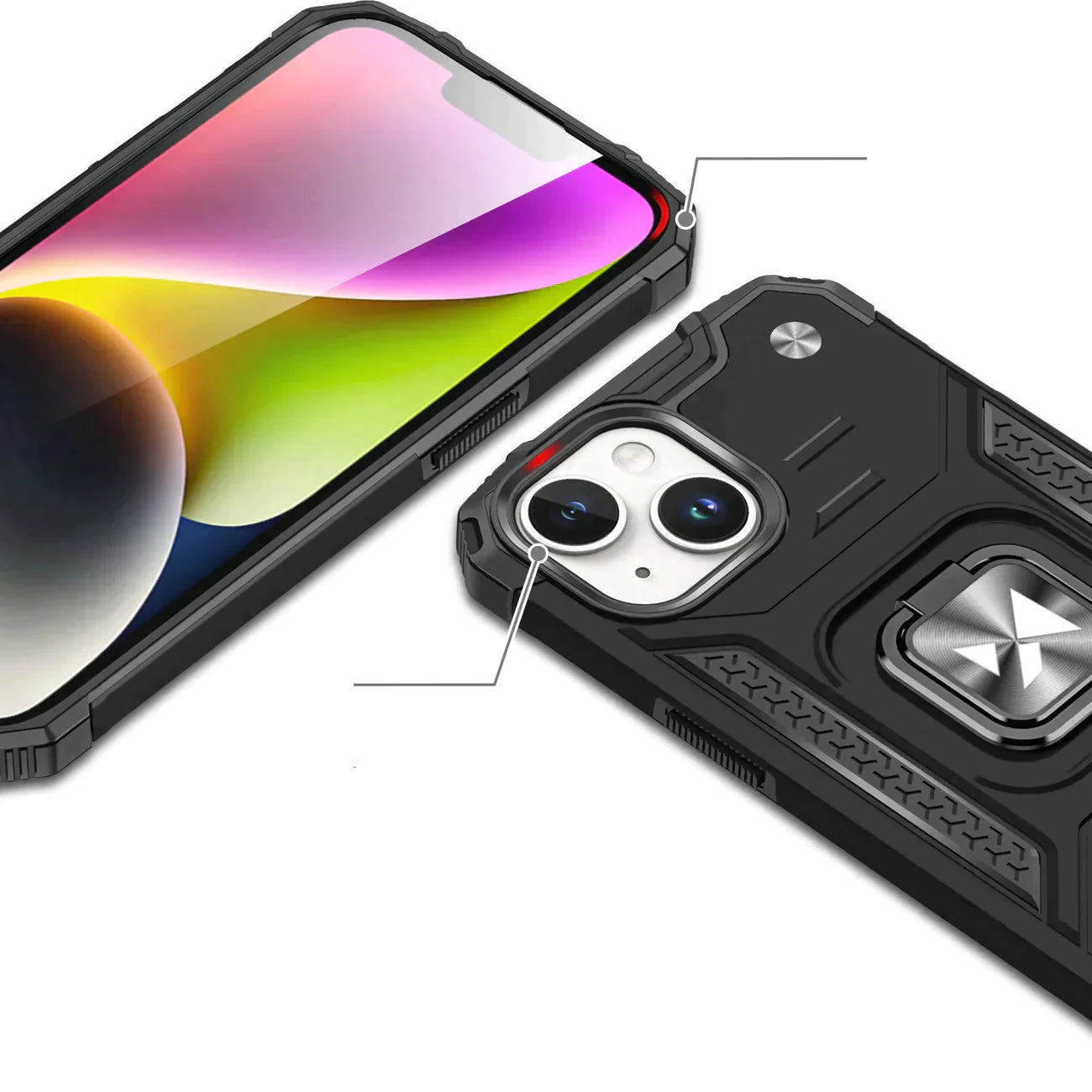 iPhone 15 Pro Max Wozinsky Ring Armor Case | Silver Ultimate Protection - MIZO.at
