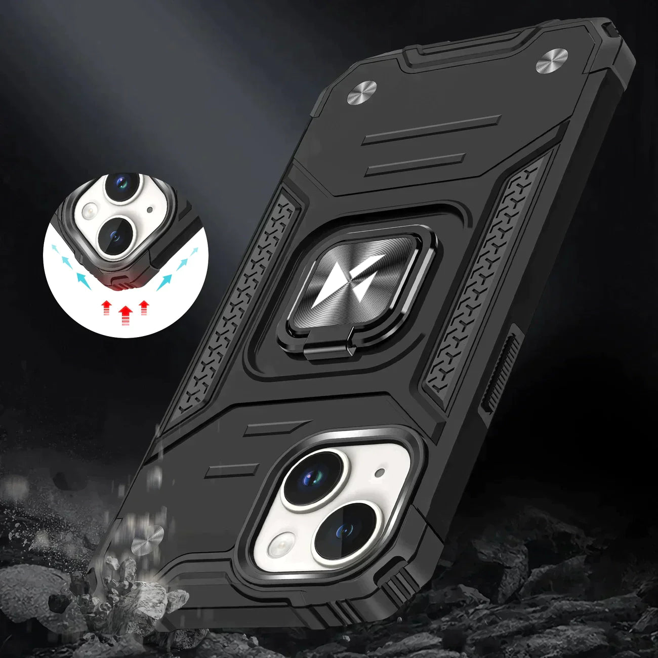 iPhone 15 Pro Max Wozinsky Ring Armor Case | Silver Ultimate Protection - MIZO.at