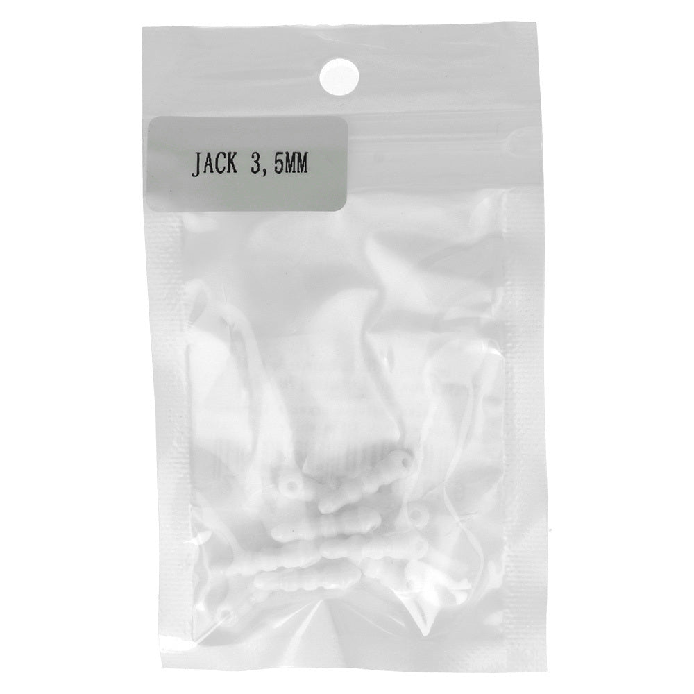 3,5 mm Klinken-Schutzkappen Silikon Weiß | 5er-Set - MIZO.at