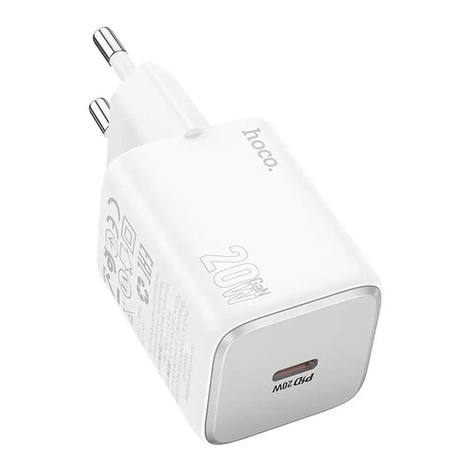 Hoco USB-C QC PD 20W N40 Schnellladegerät Weiß