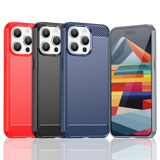iPhone 15 Pro Max Carbon Case Schwarz – Slim - MIZO.at