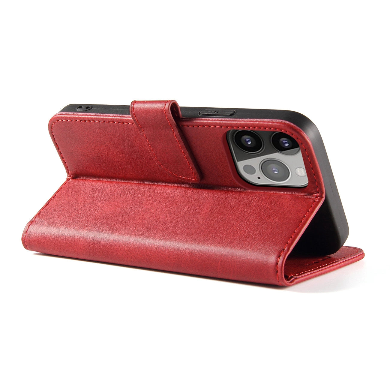 iPhone 15 Pro Magnet Flip Case | Red, Magnetic Protection - MIZO.at