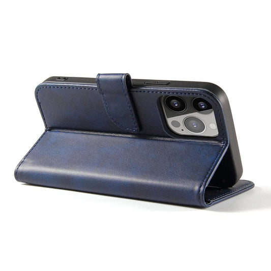 iPhone 15 Pro Max Magnet Flip Case Blau - MIZO.at