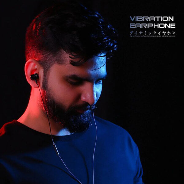 Remax Vibration Gaming Kopfhörer | In-Ear Kabel Rot - MIZO.at