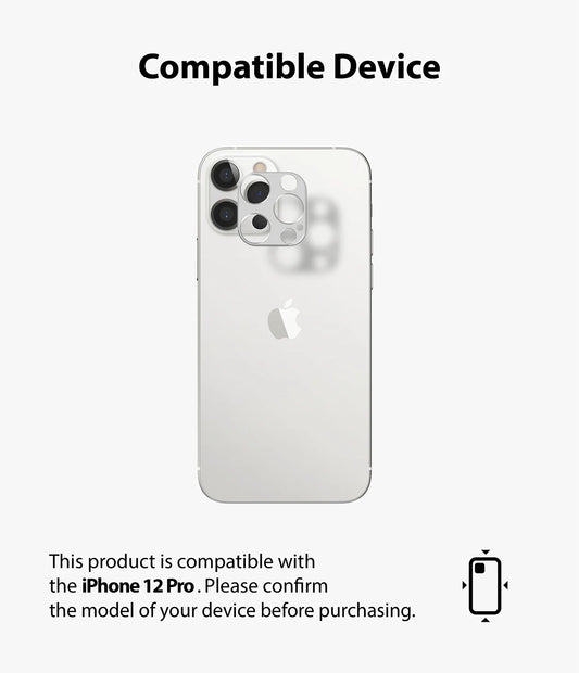 iPhone 12 Pro Camera Protector | Silver | Aluminum Lens Guard - MIZO.at
