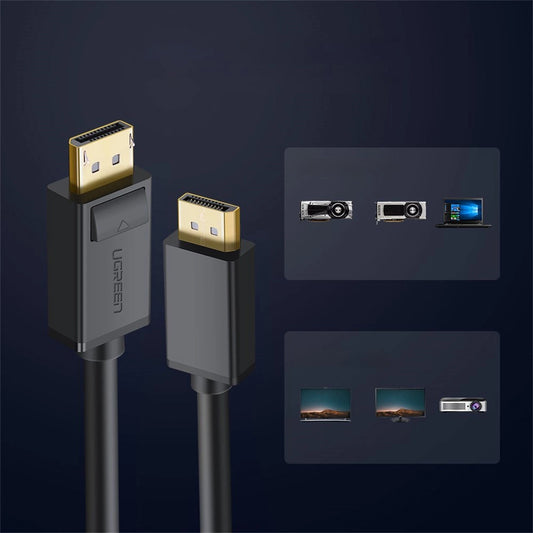 Ugreen 4K DisplayPort Cable | 1m, Black, Ultra HD - MIZO.at