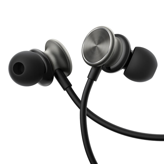 Joyroom Wired In-Ear Headphones | Dark Gray, Comfortable Sound Experience - MIZO.at