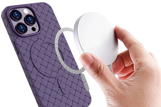 iPhone 15 Pro Max Geflochtenes MagSafe Case Navy - MIZO.at