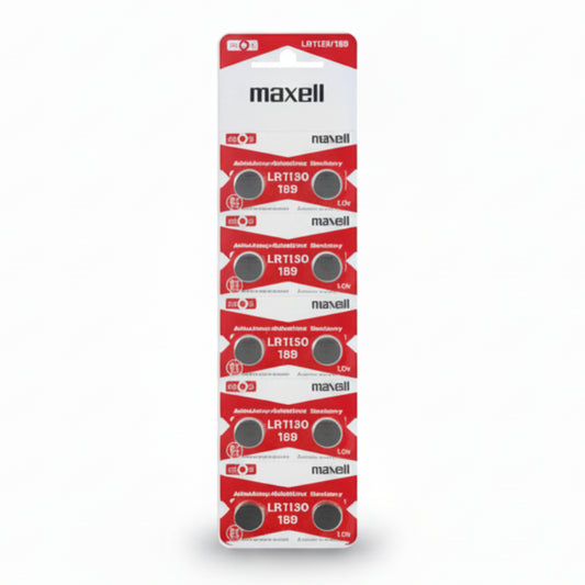 10er Pack Maxell G10 LR1130 Mini Alkaline Batterien