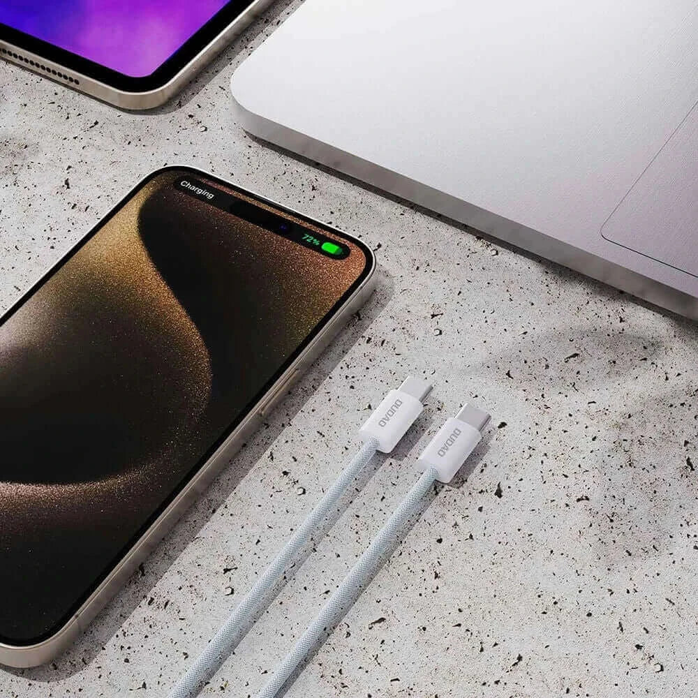 Dudao USB-C auf USB-C Kabel 2m Hellblau - MIZO.at