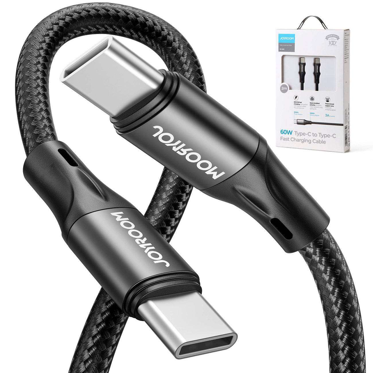 Joyroom USB-C–USB-C Kabel 60W – Schnellladung & Daten - MIZO.at