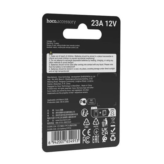Hoco 23A Alkaline Batterie 12V DLR06 1 Stück - MIZO.at