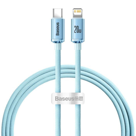 USB C auf Lightning Kabel 1,2 m 20W Schnellladen iPhone Baseus Crystal Shine - MIZO.at