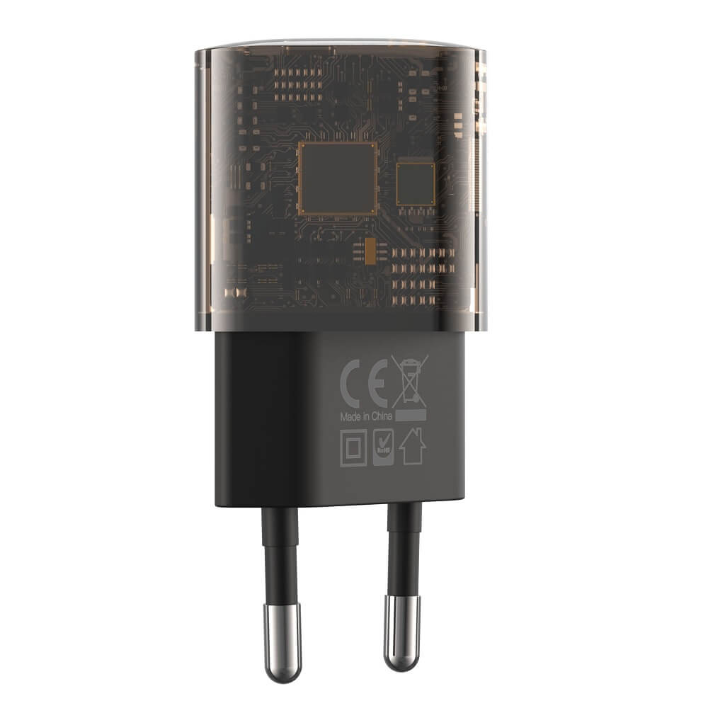 XO CE05 Clear Wall Charger 30W PD + 18W QC – Brown - MIZO.at