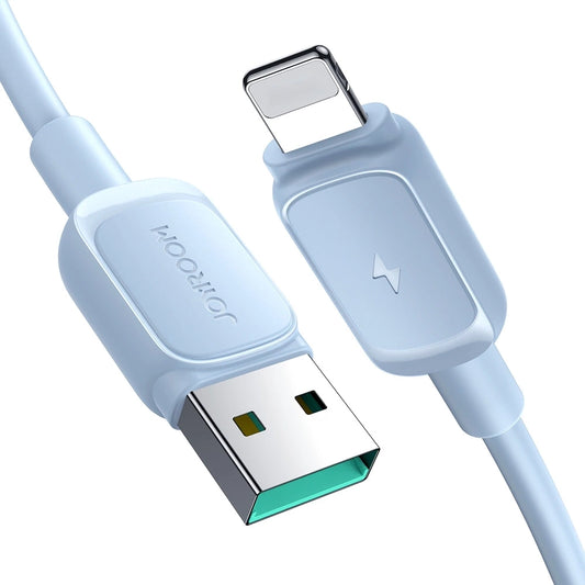 Lightning USB Kabel, 1,2 m Blau – 2,4A Schnellladen & Datentransfer - MIZO.at