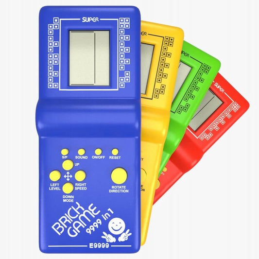 Retro Tetris Konsole Gelb | Classic Handheld Game mit über 98 Spielen - MIZO.at