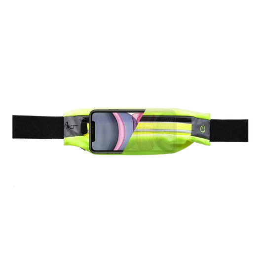 Art APS-01G Sport Belt mit Tasche und Licht Grün