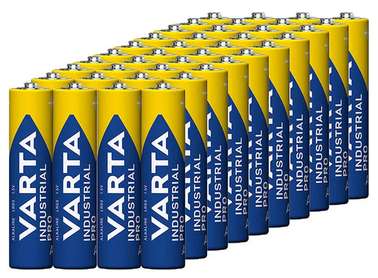 40er Pack Varta Industrial Pro LR03 AAA Alkaline Batterien - MIZO.at