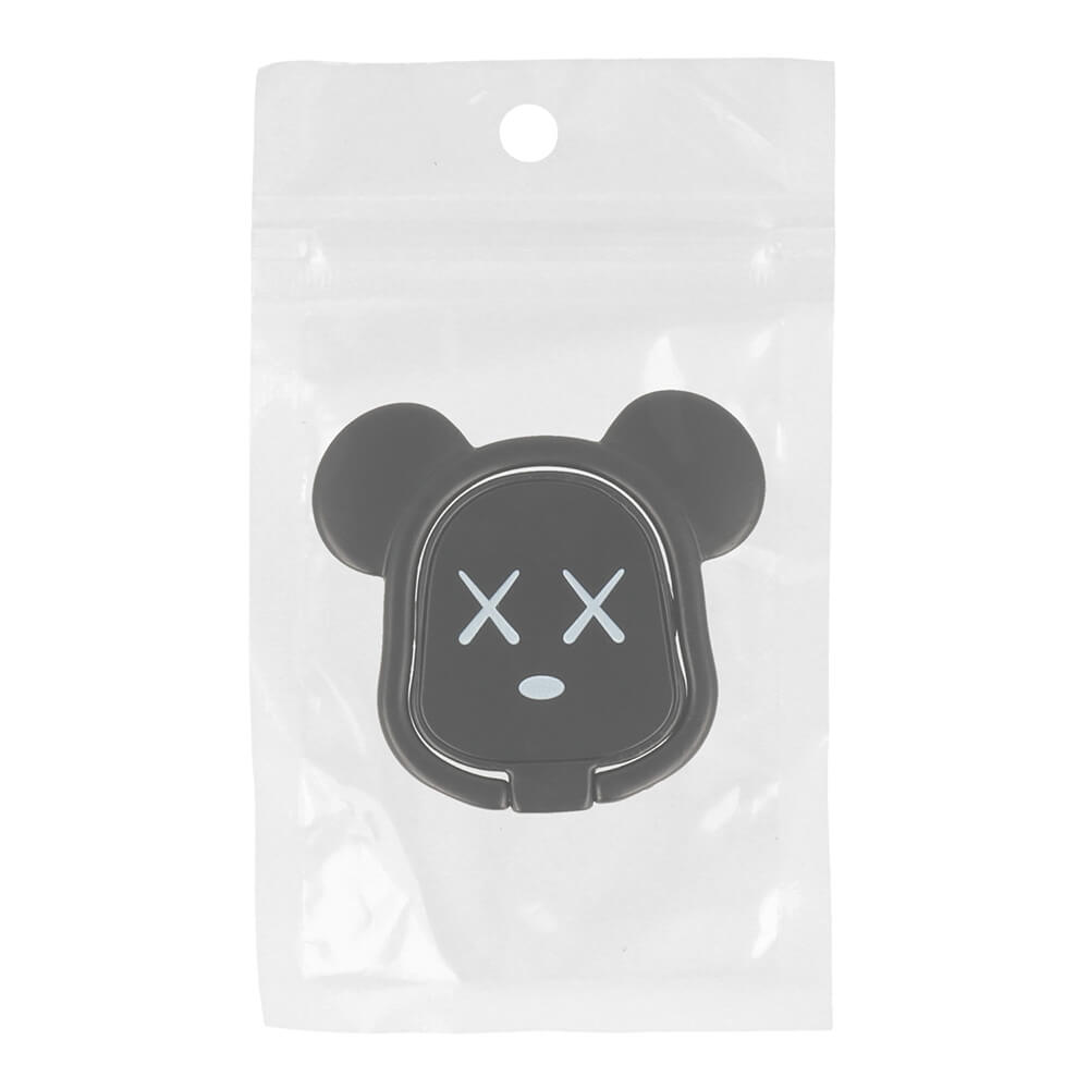 Bear Ring Holder Schwarz | Phone Stand & Fingergriff - MIZO.at