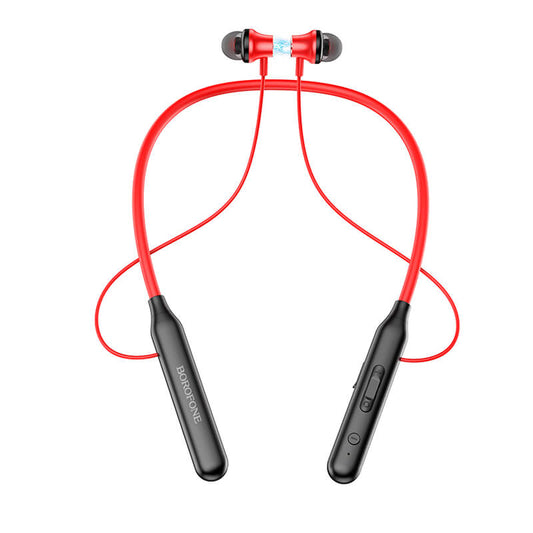 Borofone BE56 Bluetooth Sports Headphones | Red | Sweat Resistant - MIZO.at