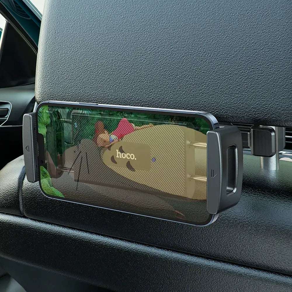 HOCO CA121 Car Headrest Holder (4.7"-12.9") | Black - MIZO.at
