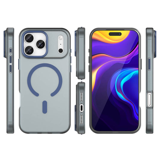Magnetic Abrasive iPhone 17 Pro Max Case MagSafe Matte Blau - MIZO.at