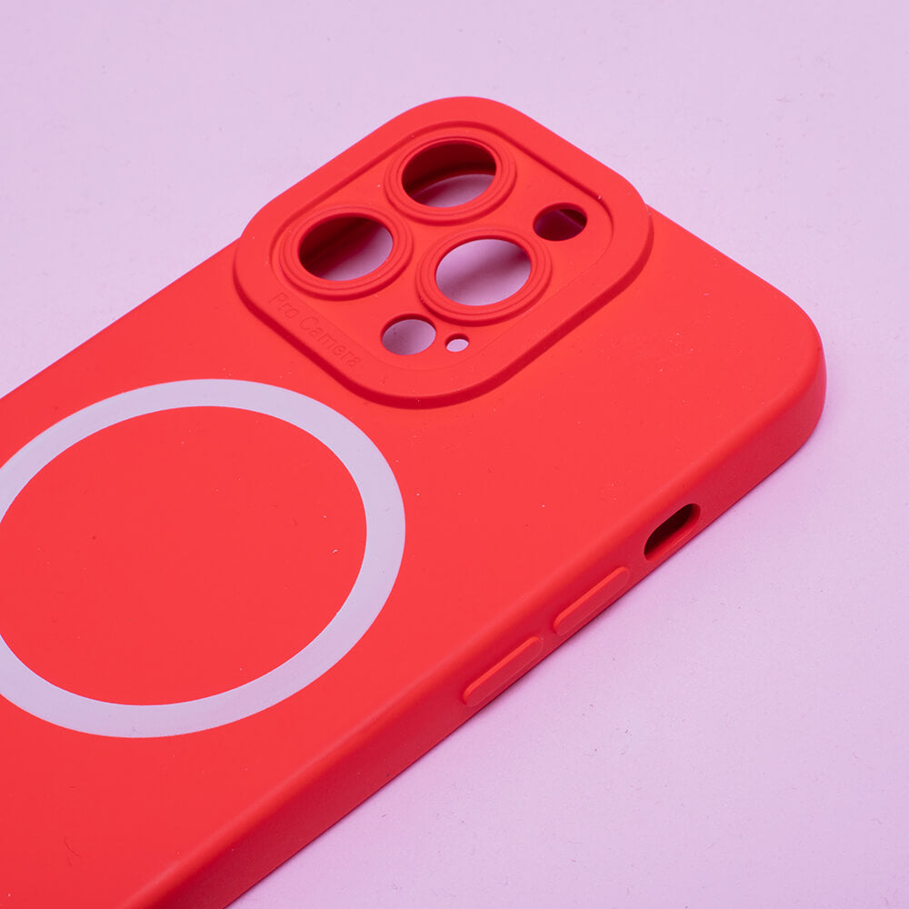 MagSafe Silicone Case iPhone 14 Pro Max | Red Matte TPU - MIZO.at