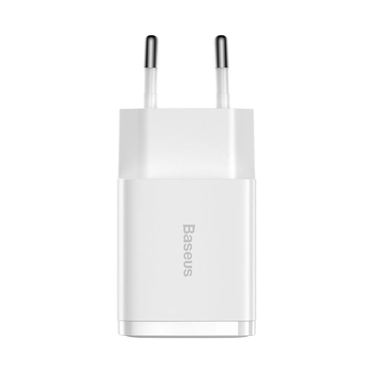 Baseus 10.5W Dual USB Charger | Compact Wall Adapter White - MIZO.at