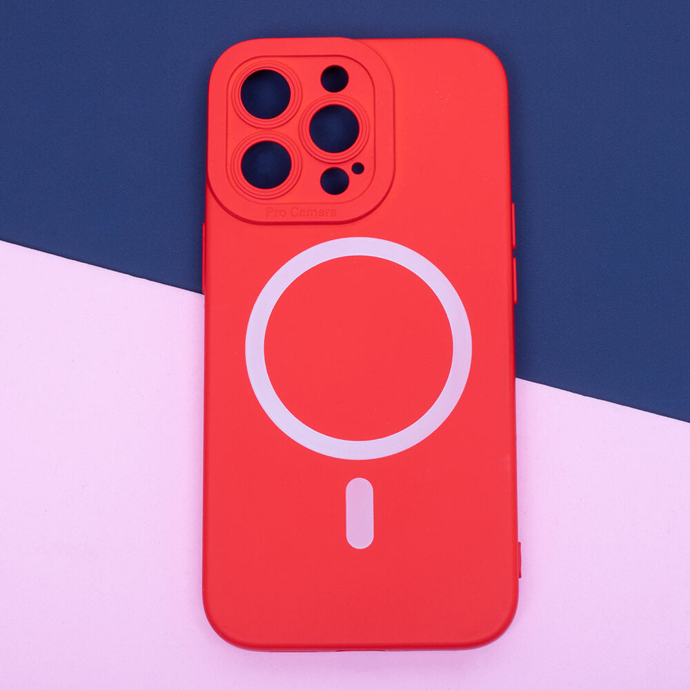 MagSafe Silicone Case iPhone 14 Pro Max | Red Matte TPU - MIZO.at