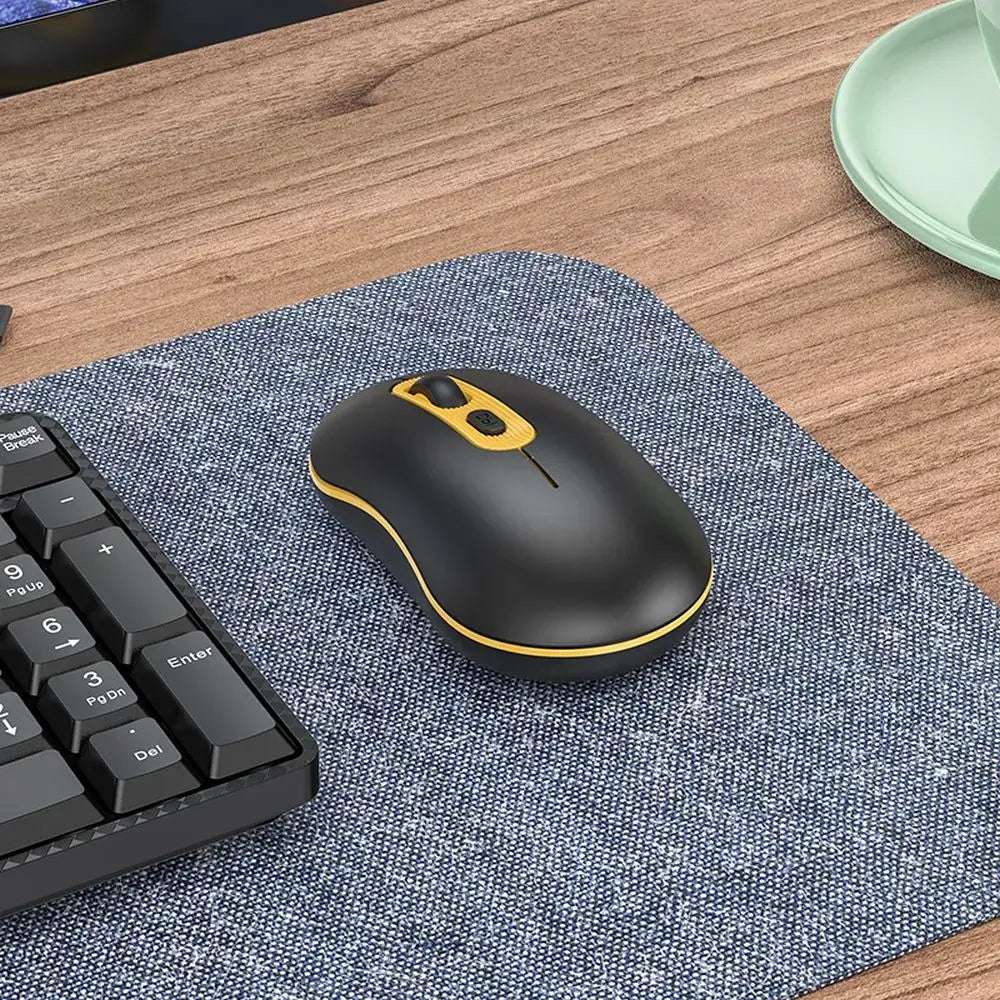 HOCO GM21 Wireless 2.4G Computer Mouse – 1600 DPI Black
