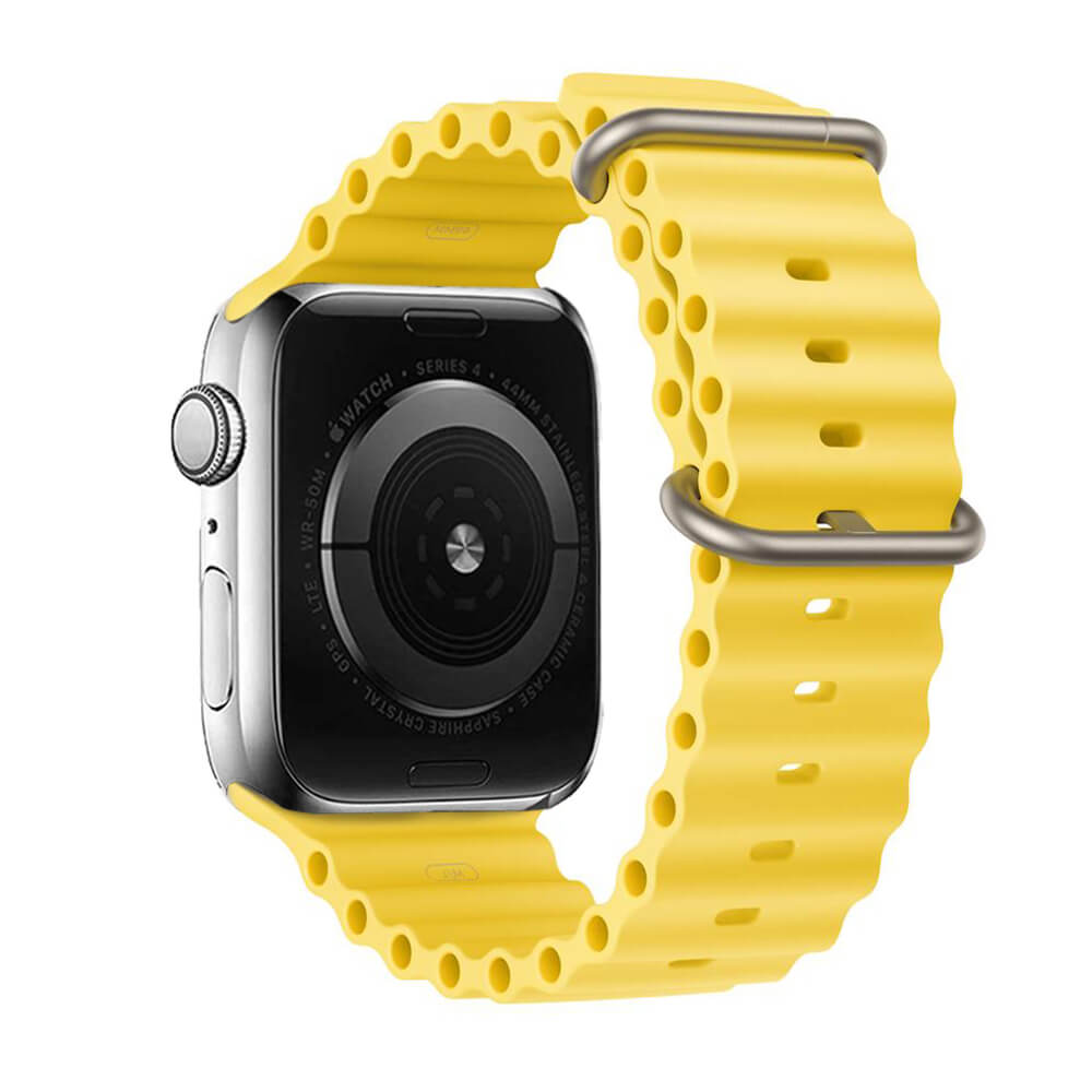 Apple Watch Armband Silikon Gelb | 42/44/45/49 mm, Komfortabel - MIZO.at