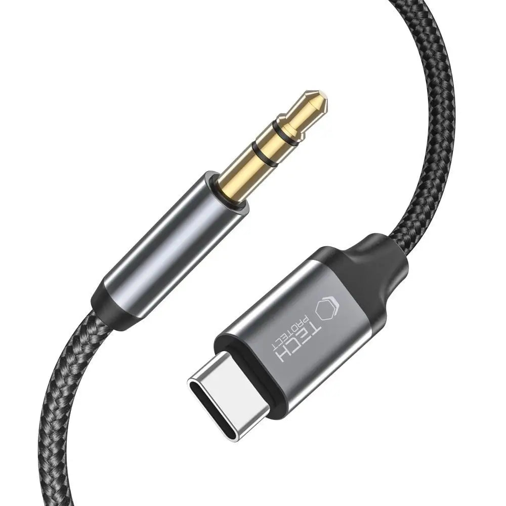 Tech-Protect UltraBoost USB-C to 3.5mm Audio Cable 1m – Black - MIZO.at