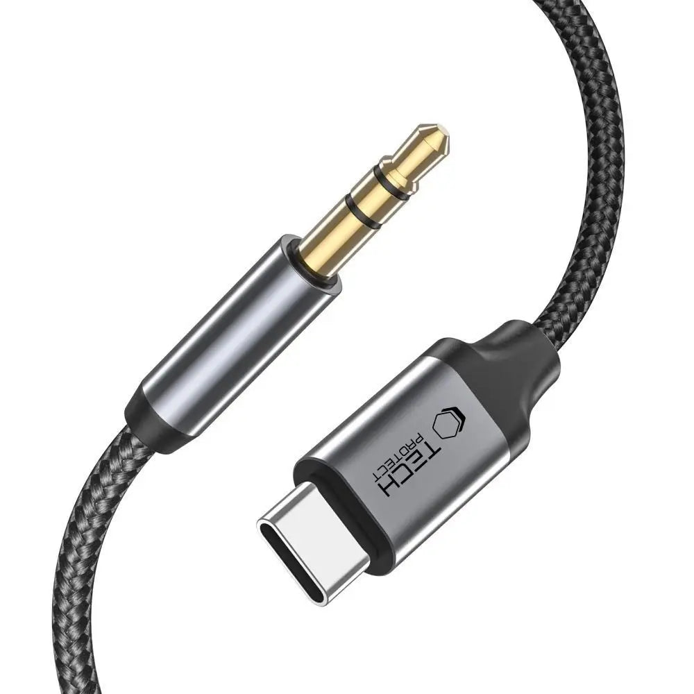 Tech-Protect UltraBoost USB-C to 3.5mm Audio Cable 1m – Black - MIZO.at