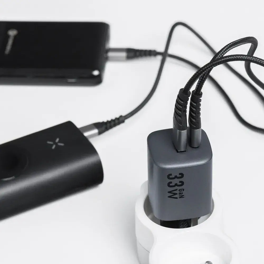 FORCELL GaN VT-31 33W Travel Charger USB-C + USB-A – Gray - MIZO.at