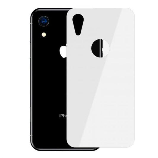 iPhone XR Rear Protector | Full Coverage Curved T Glass (White) - MIZO.at