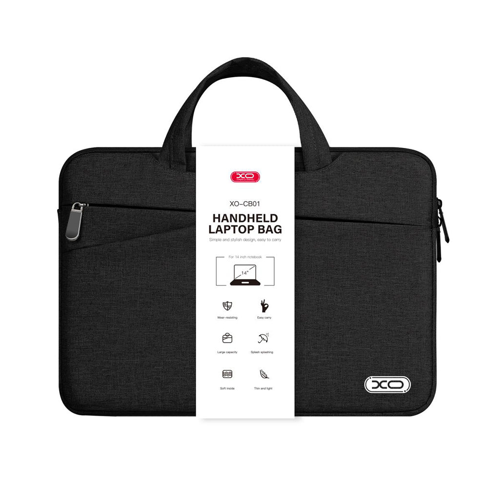 XO Laptop Tasche CB01 14" – Schwarz, Slim & Stylish Schutzhülle - MIZO.at