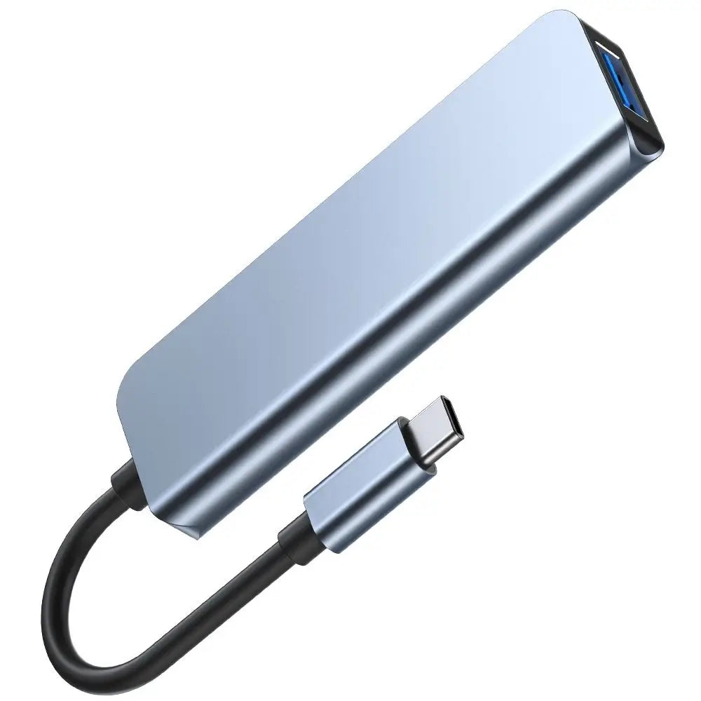 Tech-Protect V1 4in1 USB-C Hub | USB-A 3.0 & 2.0 – Gray - MIZO.at
