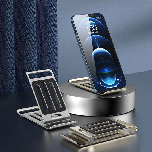 Dudao F14 Mobile Stand | Premium Foldable Silver Phone Holder - MIZO.at