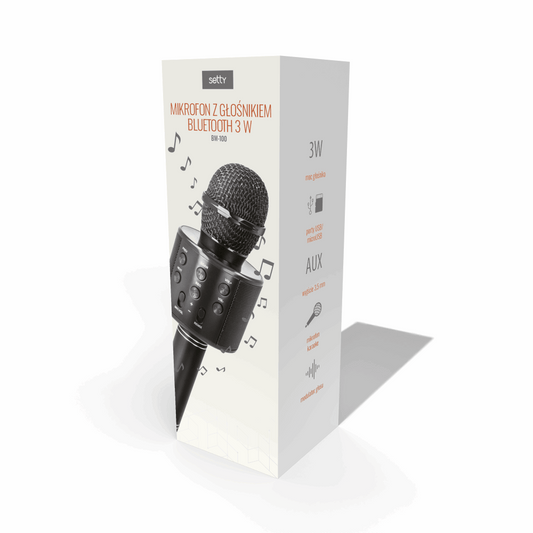 Setty BM-100 Bluetooth Mic | Speaker & Karaoke Fun Black - MIZO.at