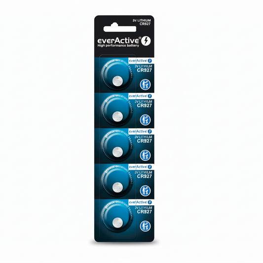 5er Pack everActive CR927 Lithium Knopfzellen 3 V - MIZO.at