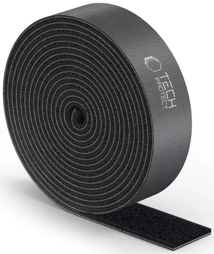 Tech-Protect Klett-Kabelorganizer 300cm Schwarz | Kabelsalat Ade - MIZO.at